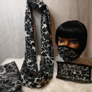Leopard Infinity Scarf
and
Mask Set